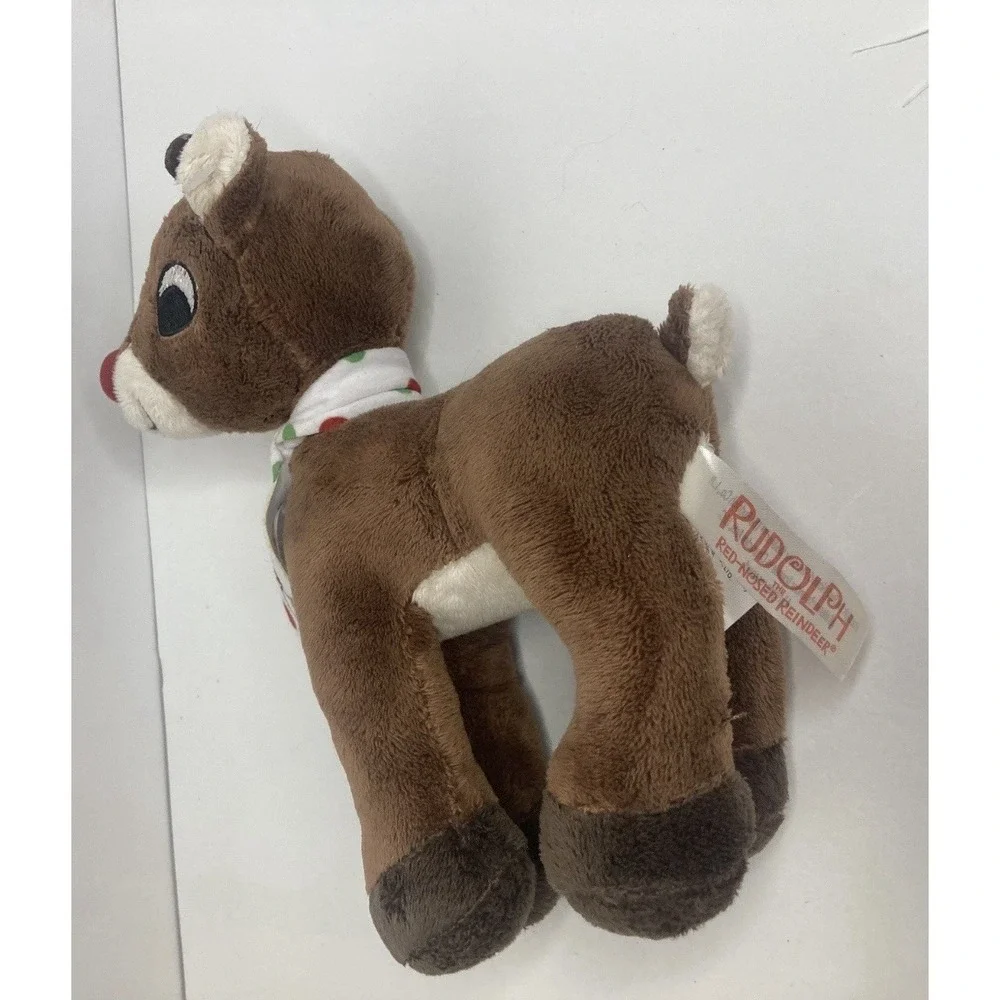 Rudolph the Red-Nosed Reindeer Soft And Festive Plush‎ Cute Poka dot Scarf